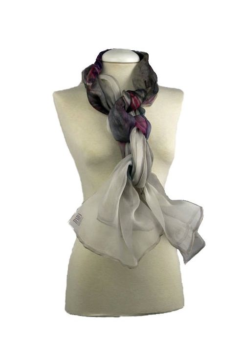 Chiffon Silk scarf "Boc de París"