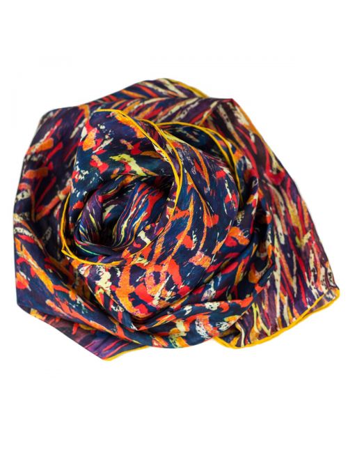 Men's silk scarf "Fire"