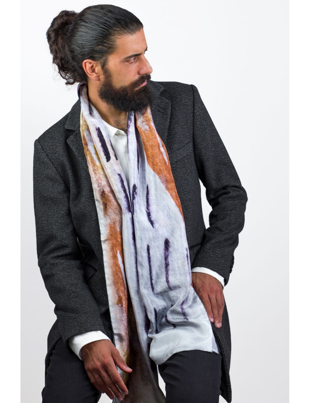 Men's silk scarf 