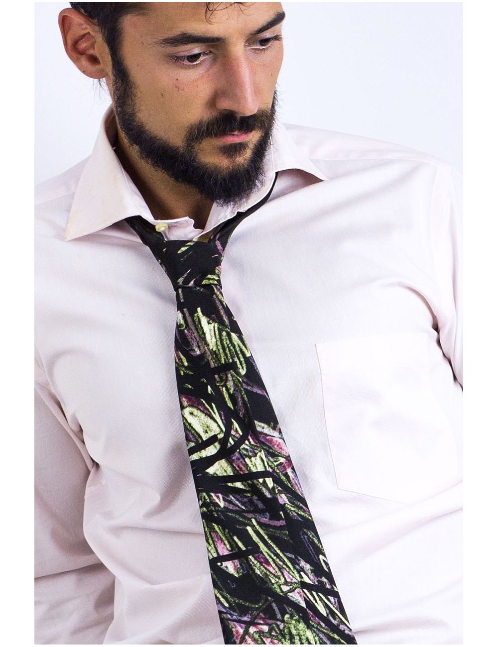 Natural silk Tie Anubis, for the most bold and exclusive celebrations