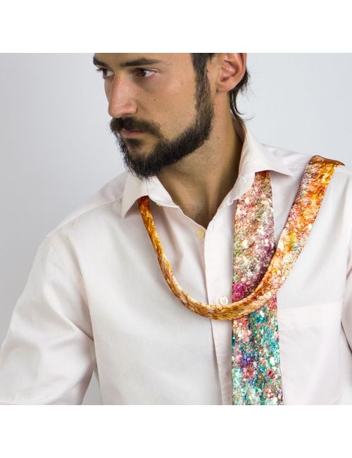 Silk Tie "Cosmic Dusta", for entrepreneurs men