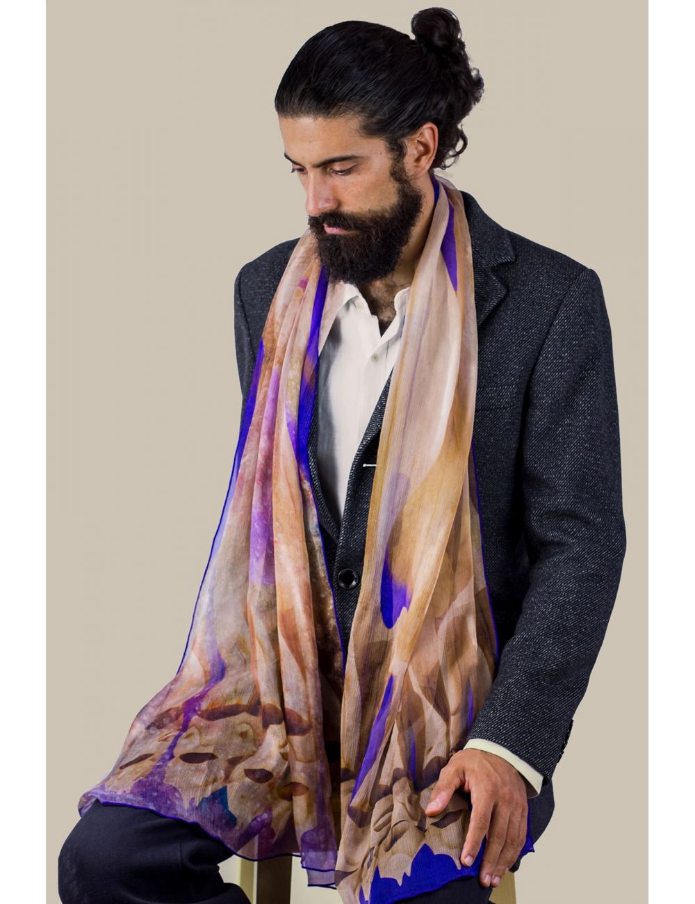 Chiffon Silk scarf 