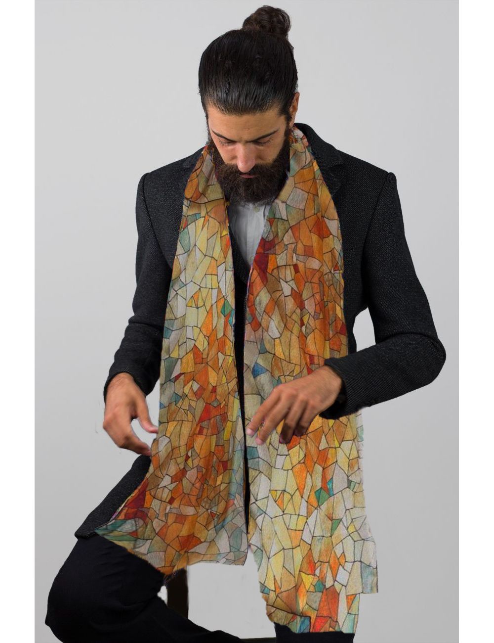 Men Silk scarf 