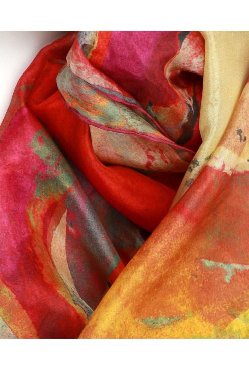 Fulard de seda "Rosa Sant Pau Vermella"
