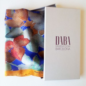 Daba Disseny silk scarf in a gift box - Museum shop articles