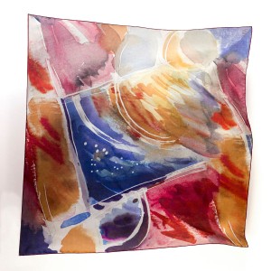 Corporate gifts - Hand crafted silk squares scarves high end quality produced in Barcelona