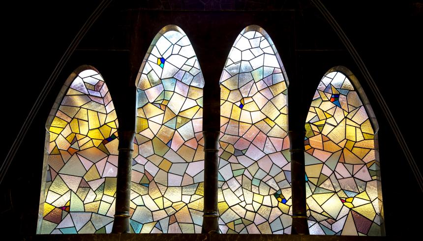 Palau Güell stained glass windows - Gaudí